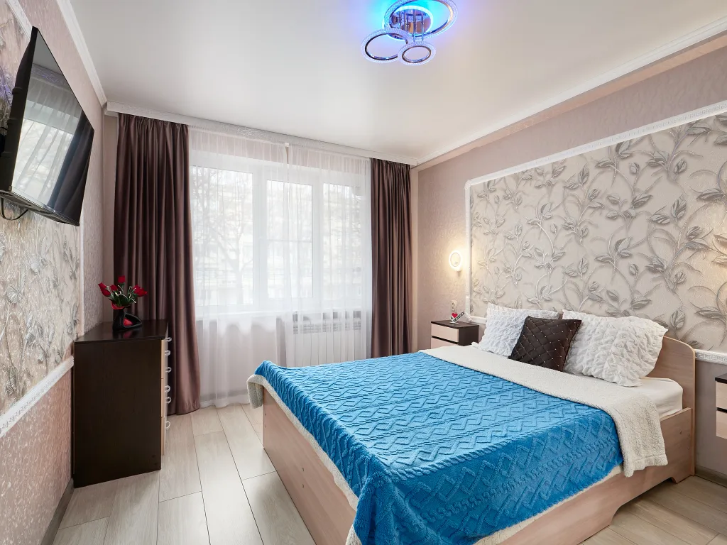 Квартира двухкомнатная на улице Красивой, 40 м², Кисловодск — спальня