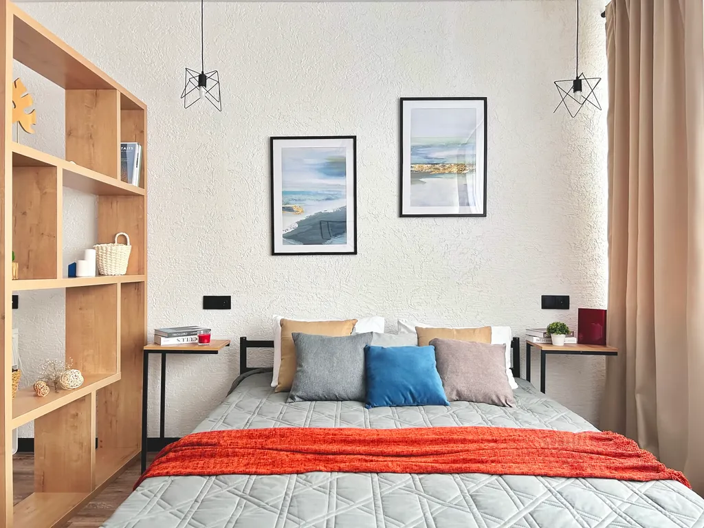 Студия однокомнатная в Нижегородском, 35 м², Нижний Новгород — спальня, фото 2