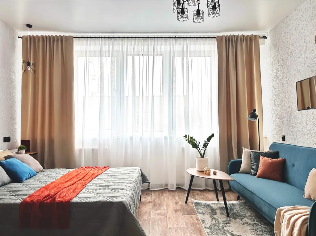 Студия однокомнатная в Нижегородском, 35 м², Нижний Новгород — спальня, фото 5