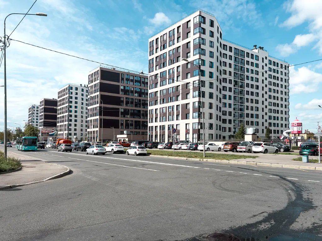 Апартаменты однокомнатные в Московском, 25 м², Санкт-Петербург — двор