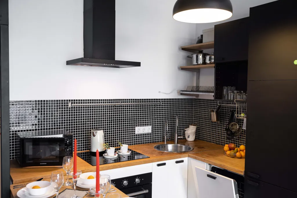 Апартаменты однокомнатные у ЦСКА, в Хорошевском, 40 м², Москва — кухня, фото 10