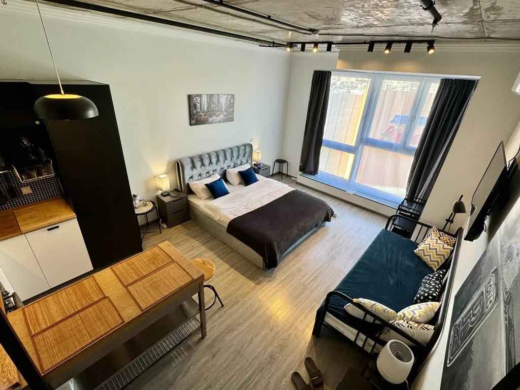 Апартаменты однокомнатные у ЦСКА, в Хорошевском, 40 м², Москва — спальня, фото 15