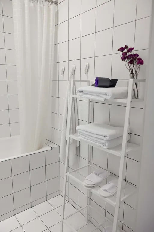Апартаменты однокомнатные у ЦСКА, в Хорошевском, 40 м², Москва — ванная комната, фото 3