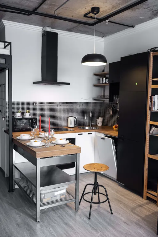 Апартаменты однокомнатные у ЦСКА, в Хорошевском, 40 м², Москва — кухня, фото 2