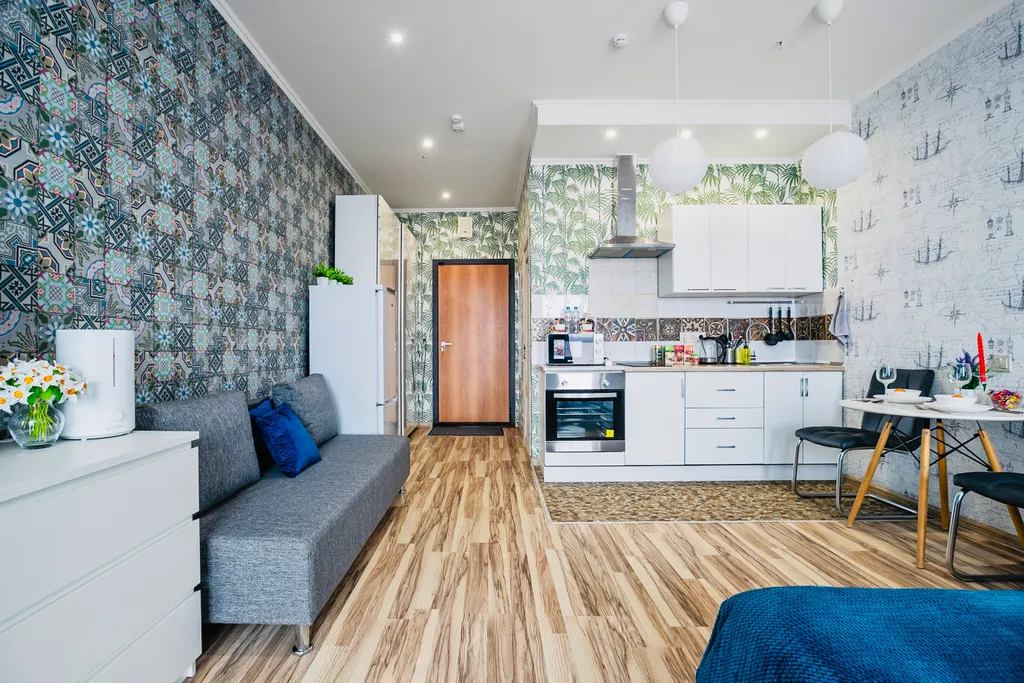 Апартаменты однокомнатные у ЦСКА, в Хорошевском, 33 м², Москва — кухня, фото 7