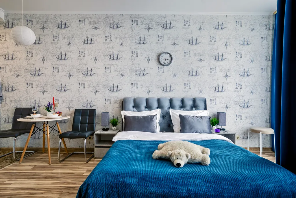 Апартаменты однокомнатные у ЦСКА, в Хорошевском, 33 м², Москва — спальня, фото 5
