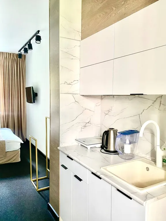 Апартаменты однокомнатные на улице Советской, 20 м², Ярославль — кухня, фото 2