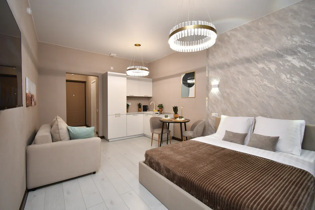 Студия однокомнатная в Советском, 30 м², Красноярск — кухня, фото 4