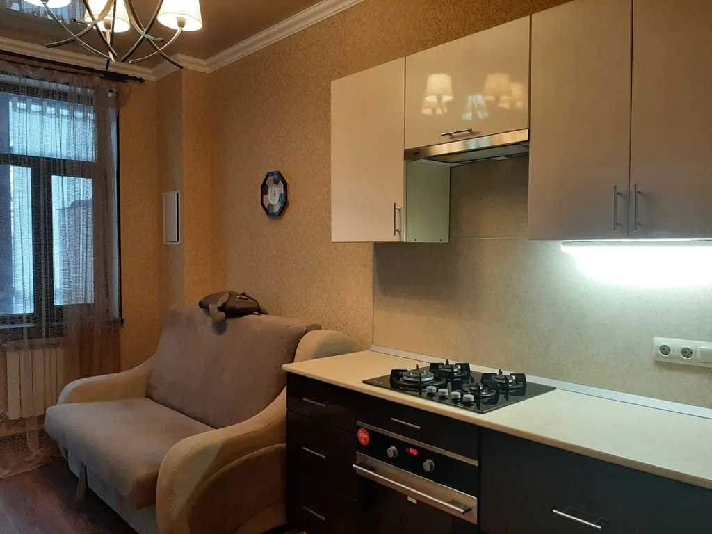 Квартира однокомнатная на улице Островского, 51 м², Геленджик — кухня, фото 2