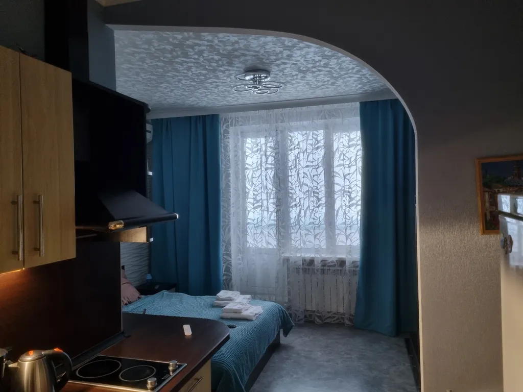 Студия однокомнатная на улице Жданова, 27 м², Ростов-на-Дону — спальня, фото 7