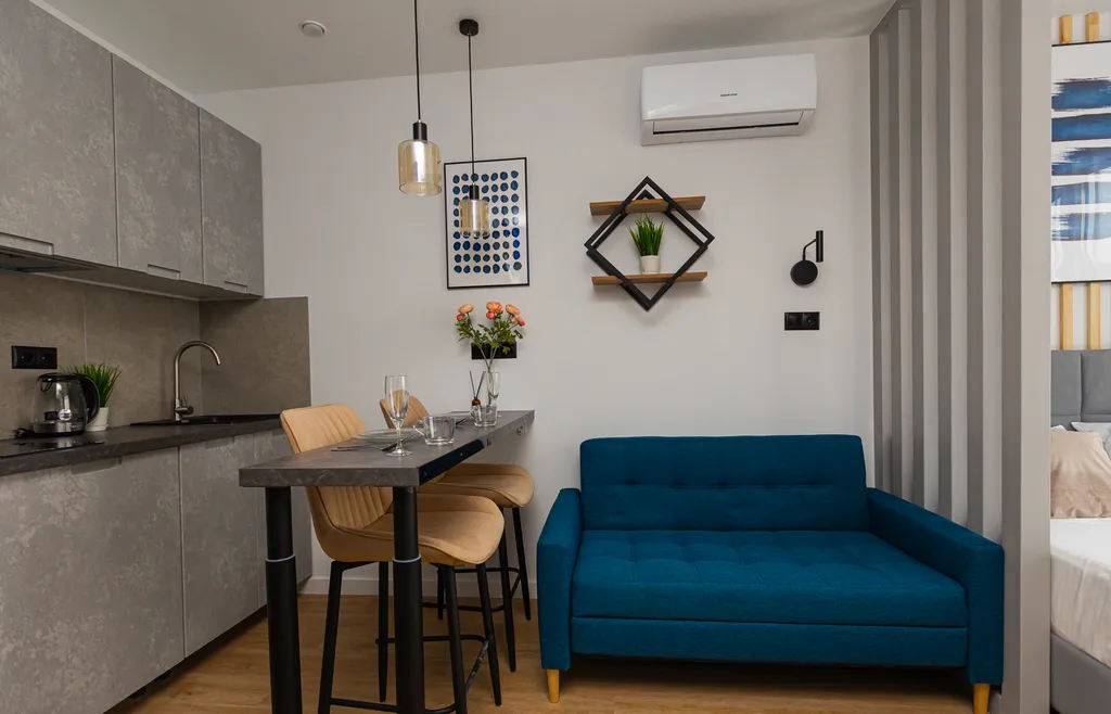 Апартаменты однокомнатные у Войки, в Щукино, 25 м², Москва — кухня, фото 2