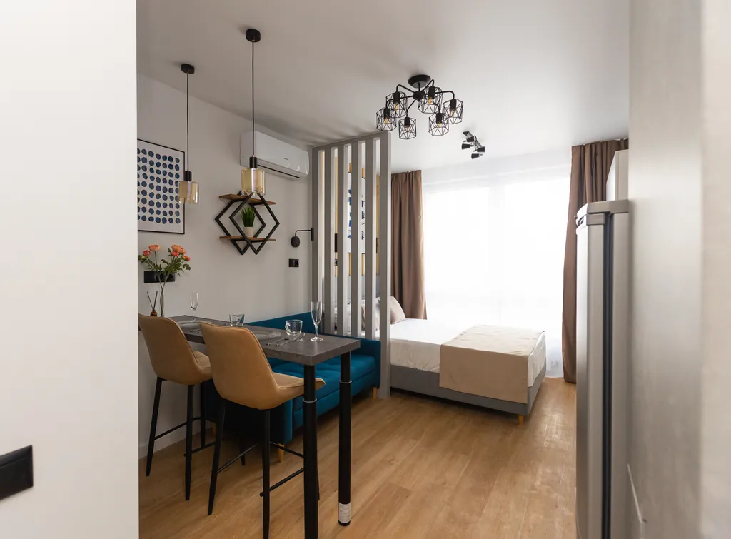 Апартаменты однокомнатные у Войки, в Щукино, 25 м², Москва — спальня