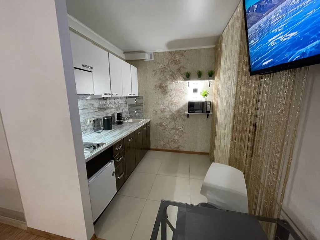 Квартира однокомнатная на улице Ленина, 30 м², Тюмень — кухня