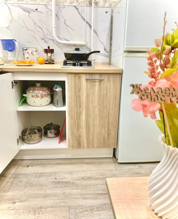 Квартира однокомнатная на улице Одесской, 34 м², Тюмень — кухня, фото 5