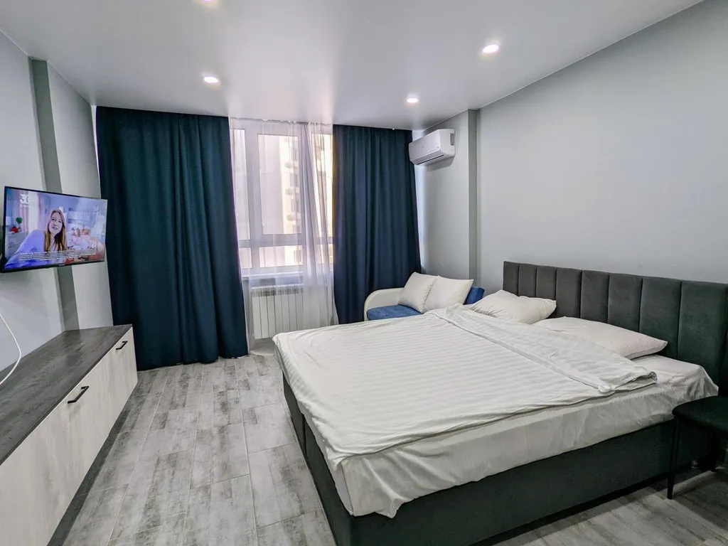 Студия однокомнатная в Куйбышевском, 26 м², Самара — спальня, фото 2