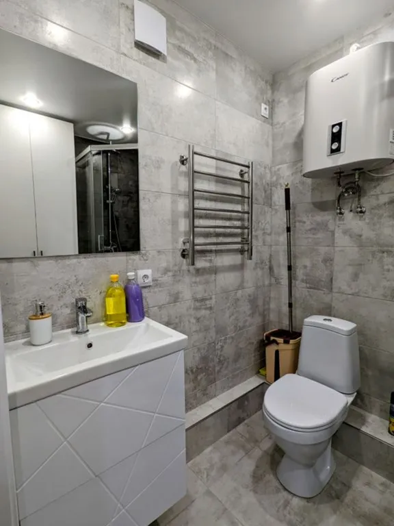 Студия однокомнатная в Куйбышевском, 26 м², Самара — ванная комната, фото 2