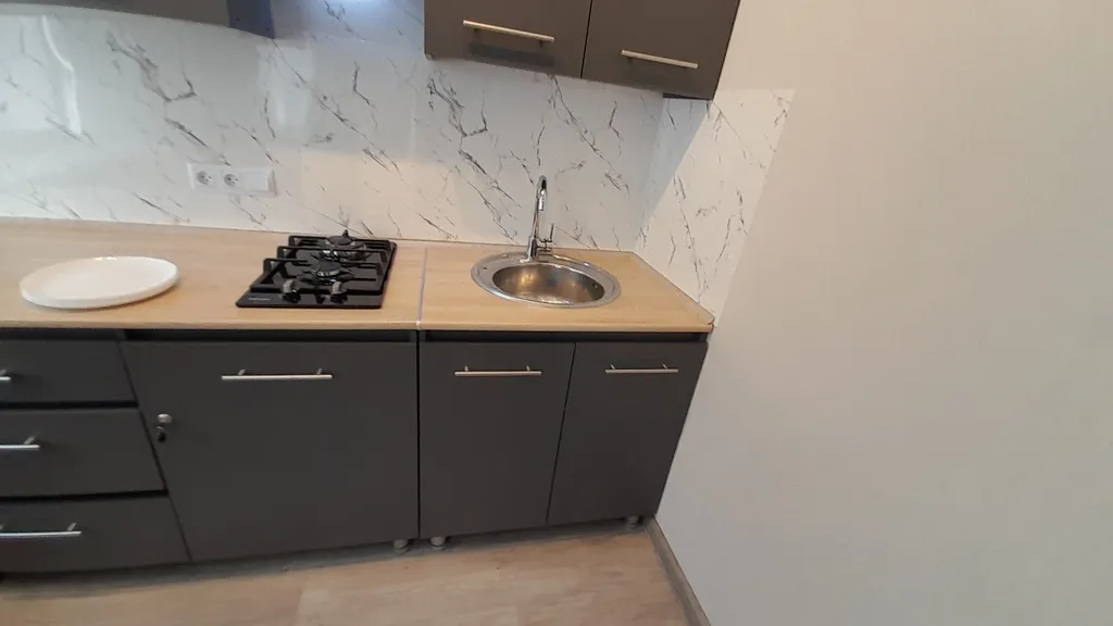 Студия однокомнатная на улице Ньютоне, 30 м², Ярославль — кухня, фото 6