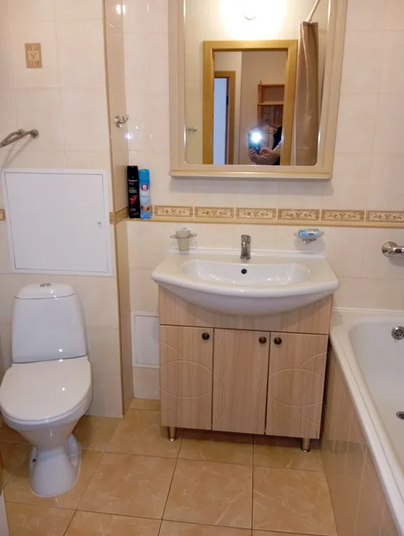 Квартира однокомнатная на улице Симанина, 35 м², Дивеево — ванная комната