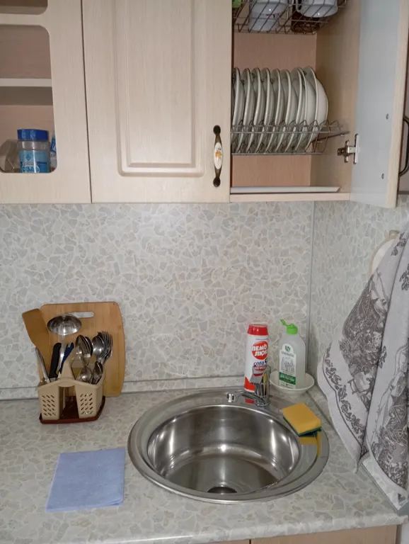 Квартира однокомнатная на улице Симанина, 35 м², Дивеево — кухня, фото 2