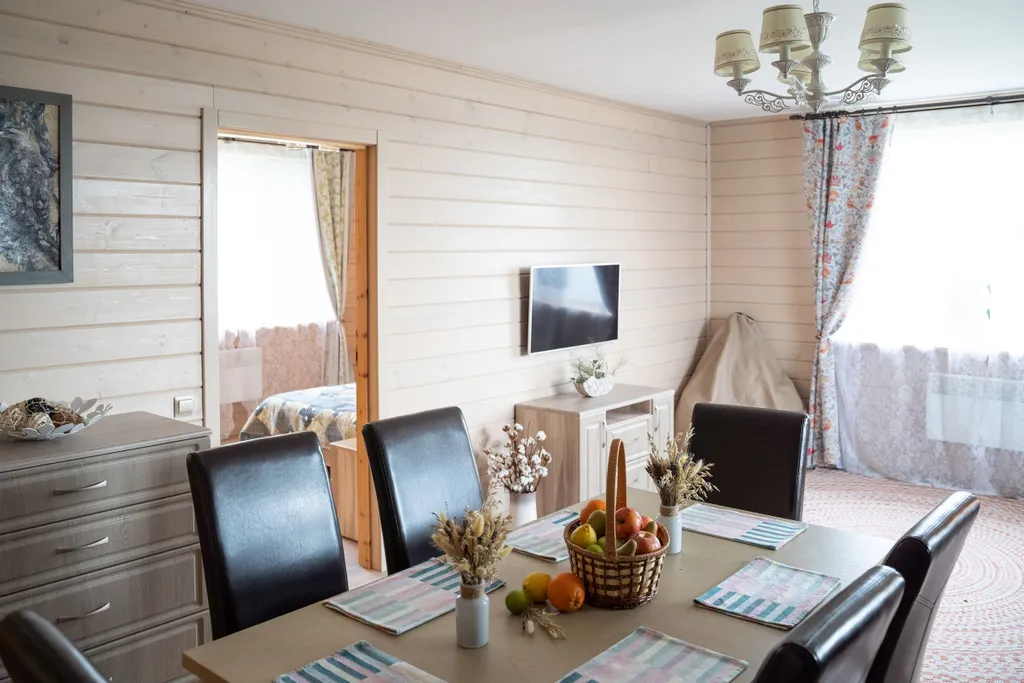 Семейный номер Большой дом с камином и кухней