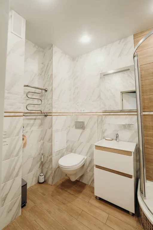 Квартира однокомнатная у Горьковской, в Кузнечихе, 38 м², Нижний Новгород — ванная комната, фото 2