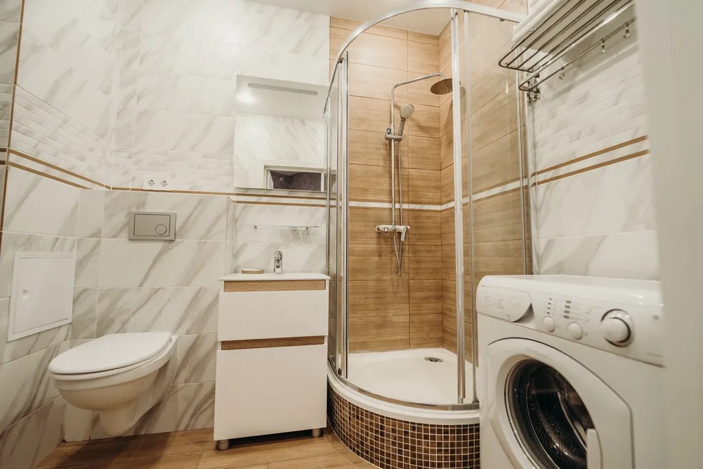 Квартира однокомнатная у Горьковской, в Кузнечихе, 38 м², Нижний Новгород — ванная комната, фото 3