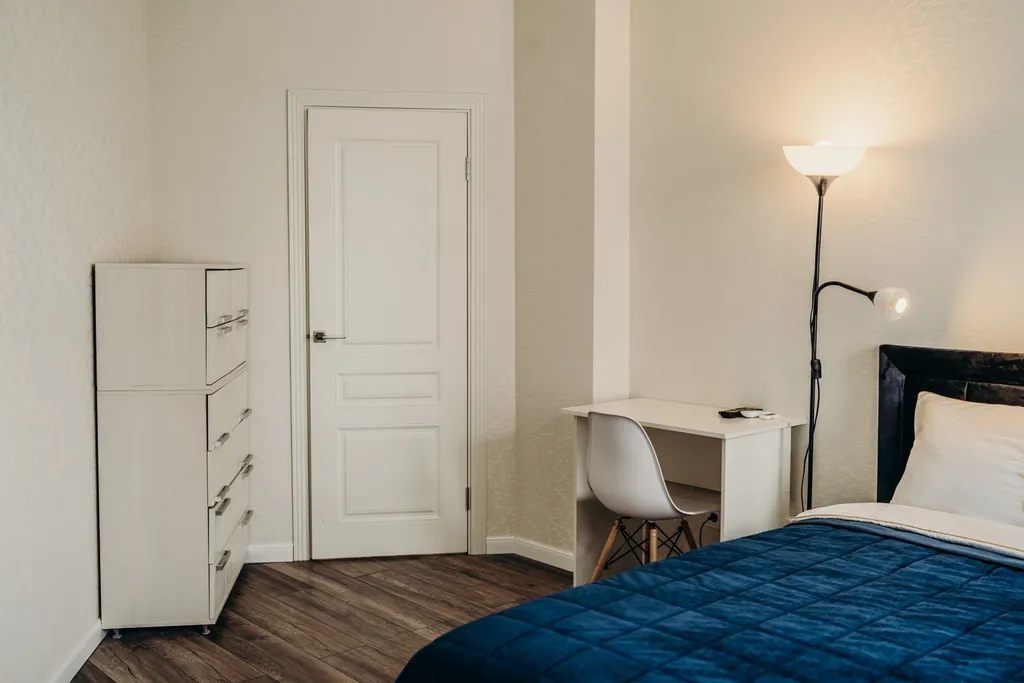 Квартира однокомнатная у Горьковской, в Кузнечихе, 38 м², Нижний Новгород — спальня, фото 7