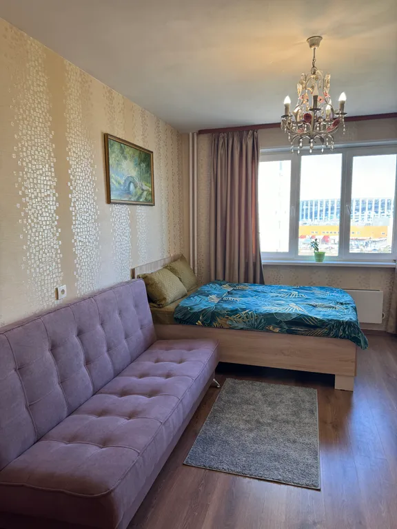 Квартира однокомнатная в Канавинском, 40 м², Нижний Новгород — спальня, фото 2