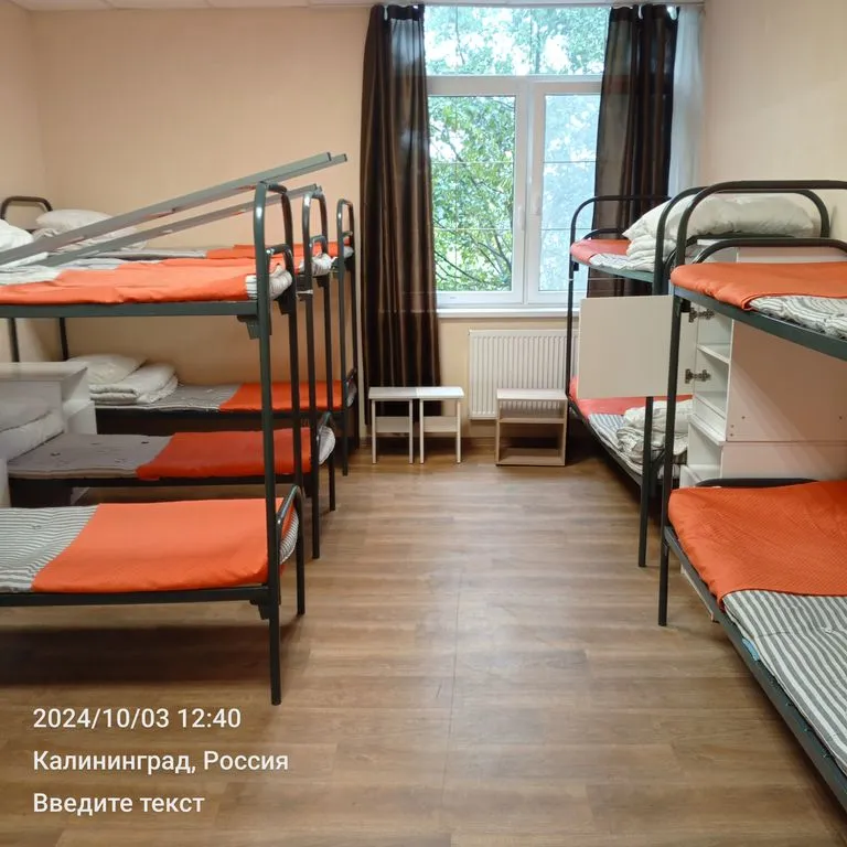 Многоместный смешанный номер спальное место в общей комнате — общий вид