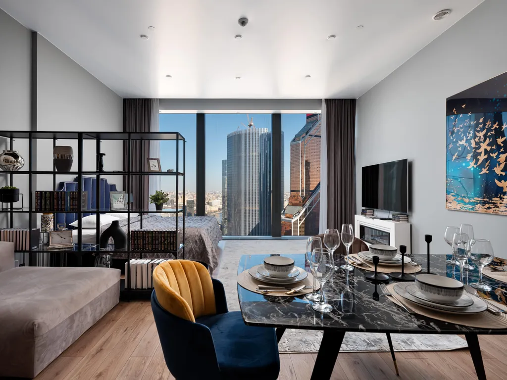 Студия однокомнатная у метро Москва-Сити, 51 м² — фото 16