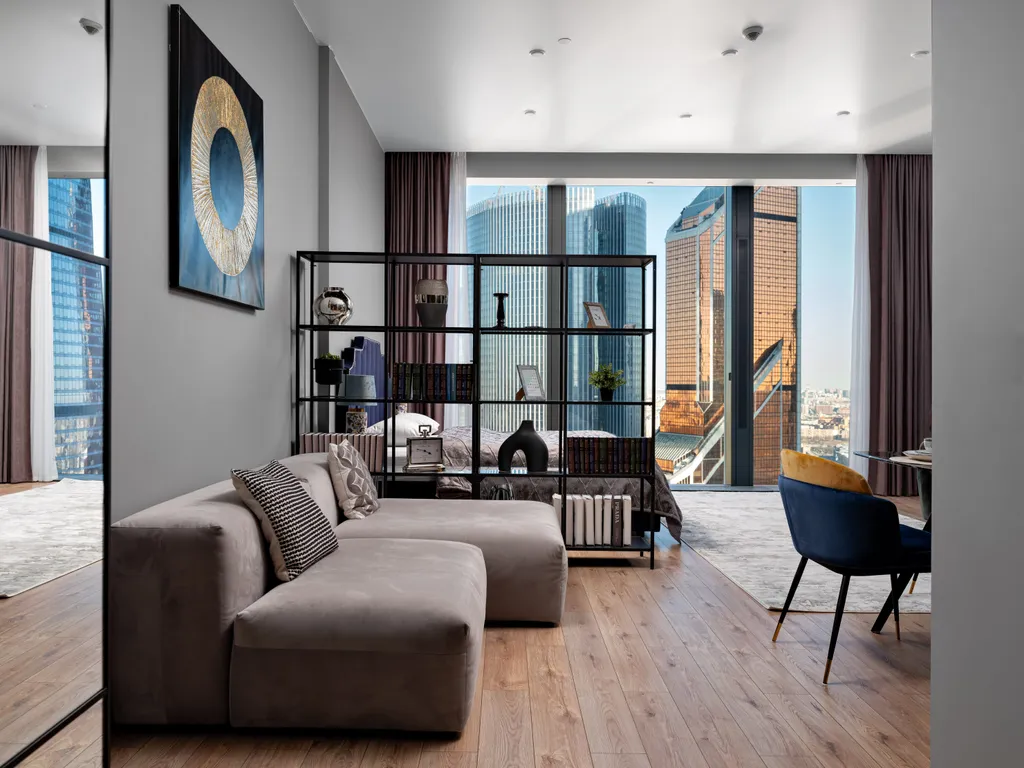 Студия однокомнатная у метро Москва-Сити, 51 м² — фото 21