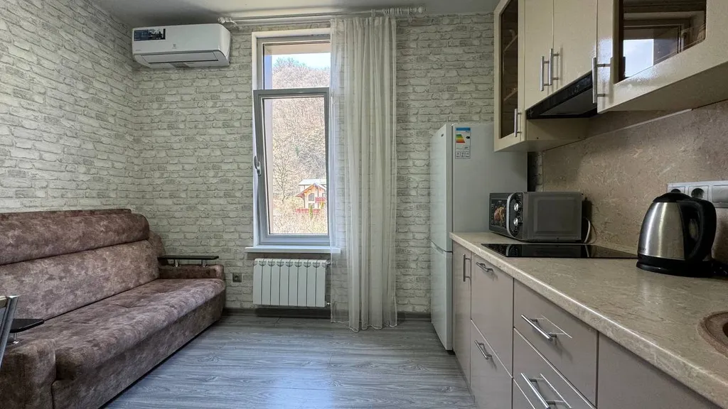 Квартира однокомнатная на улице Березовой, 28 м², Эсто-Садок — фото 29