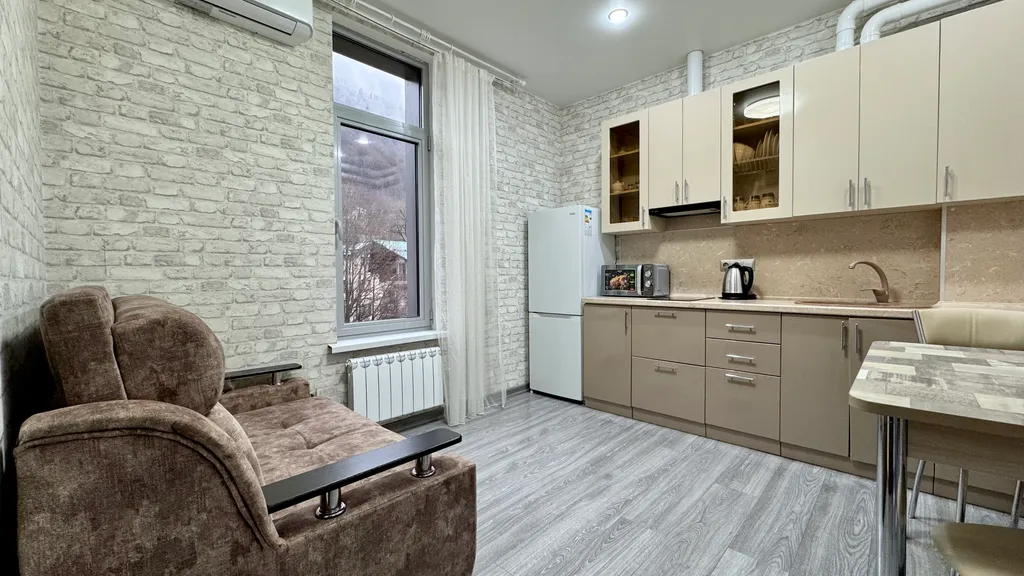 Квартира однокомнатная на улице Березовой, 28 м², Эсто-Садок — фото 7
