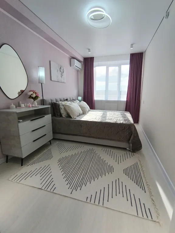 Квартира трёхкомнатная на улице Булгакова, 77 м², Пятигорск — спальня, фото 7