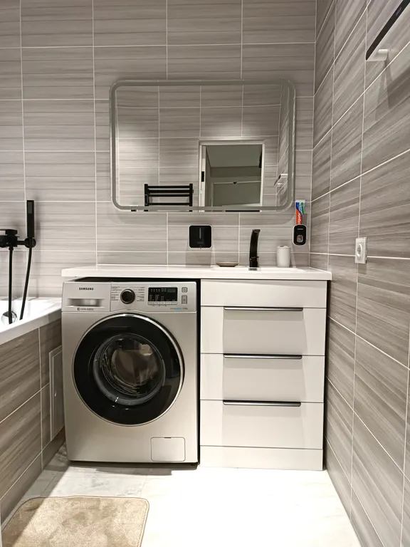 Квартира трёхкомнатная на улице Булгакова, 77 м², Пятигорск — ванная комната