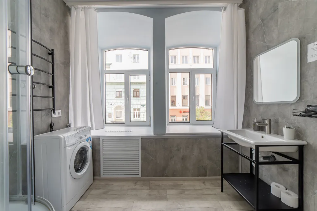 Квартира двухкомнатная у Горьковской, в Печёрах, 50 м², Нижний Новгород — ванная комната