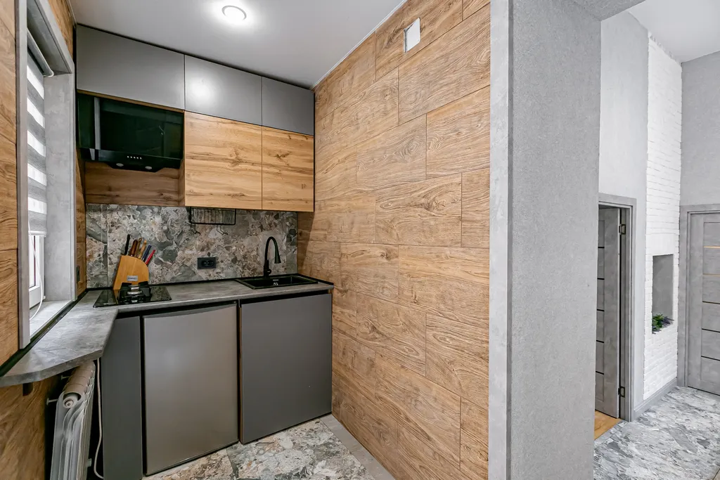 Квартира однокомнатная в переулке Яновского, 38 м², Кисловодск — кухня