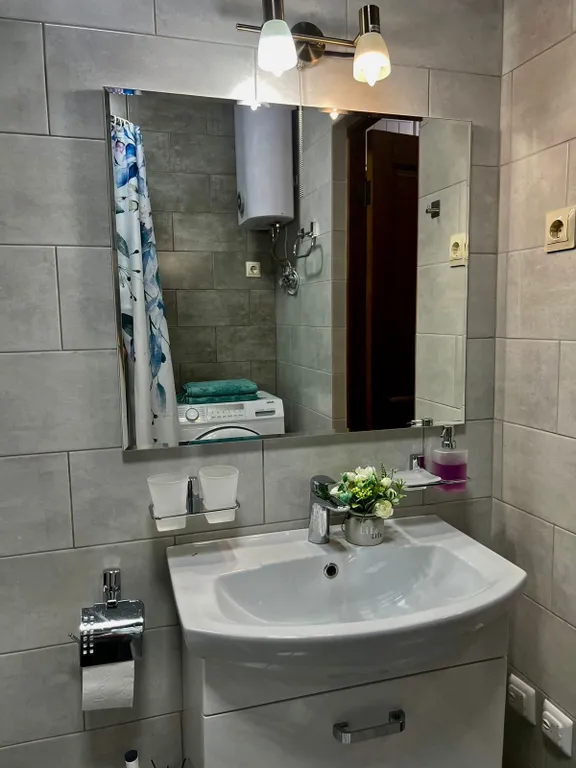 Студия однокомнатная на улице Крепостной, 32 м², Анапа — ванная комната, фото 2