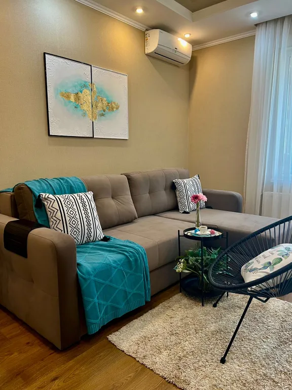 Студия однокомнатная на улице Крепостной, 32 м², Анапа — спальня, фото 2