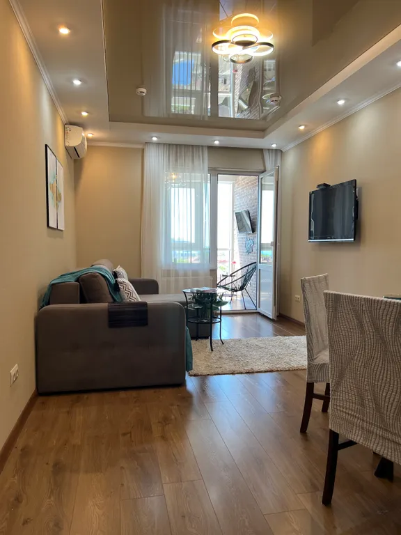 Студия однокомнатная на улице Крепостной, 32 м², Анапа — спальня, фото 3
