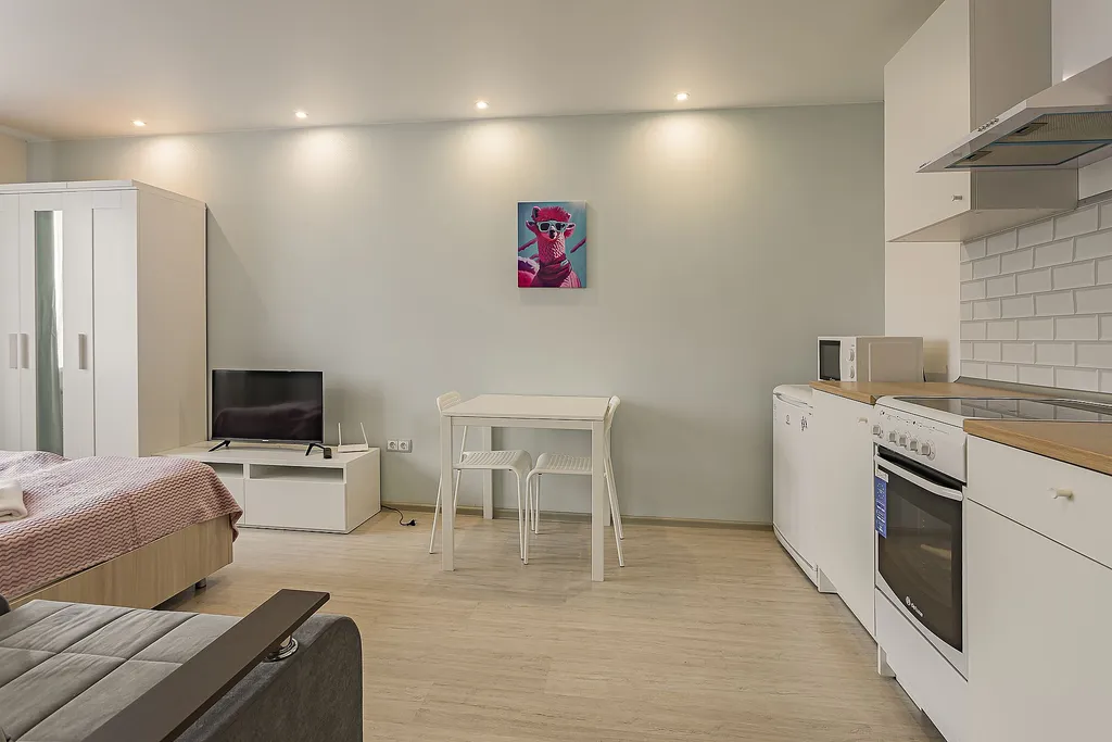 Студия однокомнатная у Горьковской, в Щербинках, 32 м², Нижний Новгород — кухня