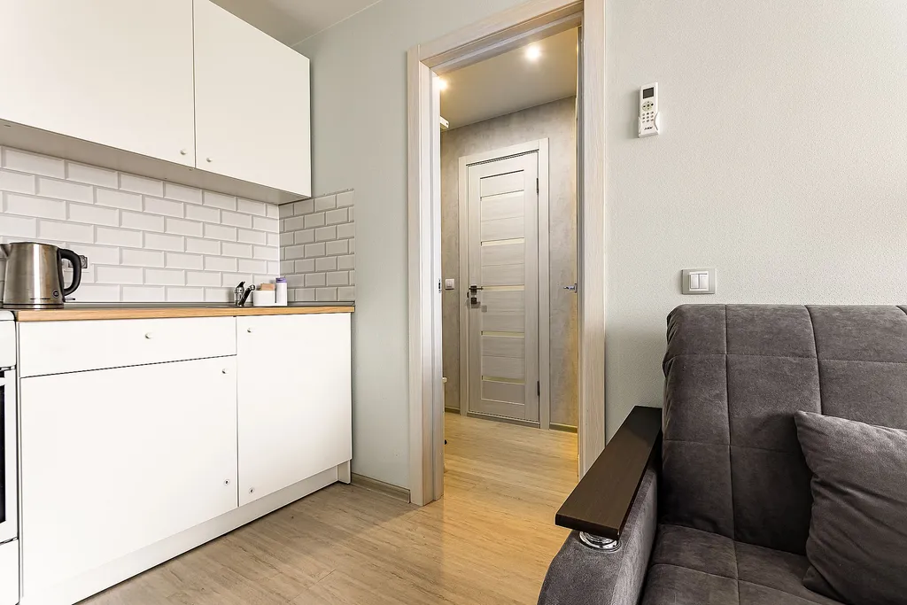 Студия однокомнатная у Горьковской, в Щербинках, 32 м², Нижний Новгород — кухня, фото 8