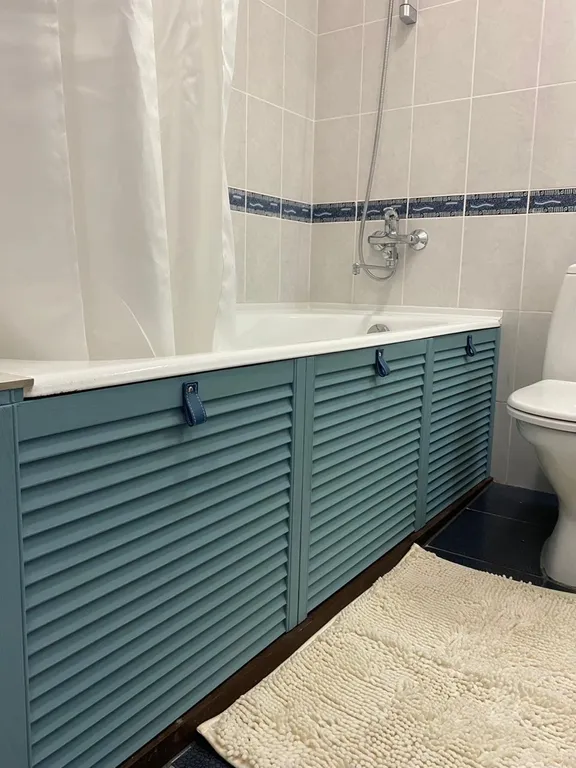 Квартира двухкомнатная в Ново-Савиновском, 61 м², Казань — ванная комната