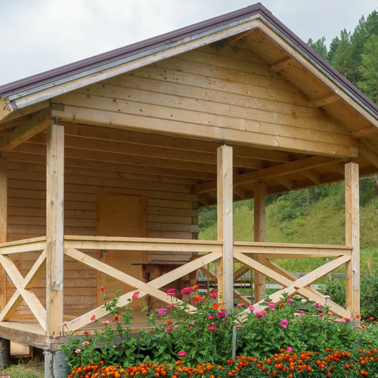 Благоустроенный 2-местный дом с видом на горы