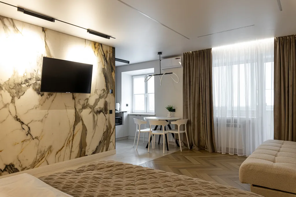 Студия однокомнатная на улице Грибоедова, 40 м², Дзержинск — кухня, фото 2