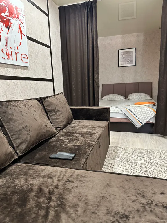 Квартира однокомнатная в Привокзальном, 48 м², Тула — спальня, фото 9