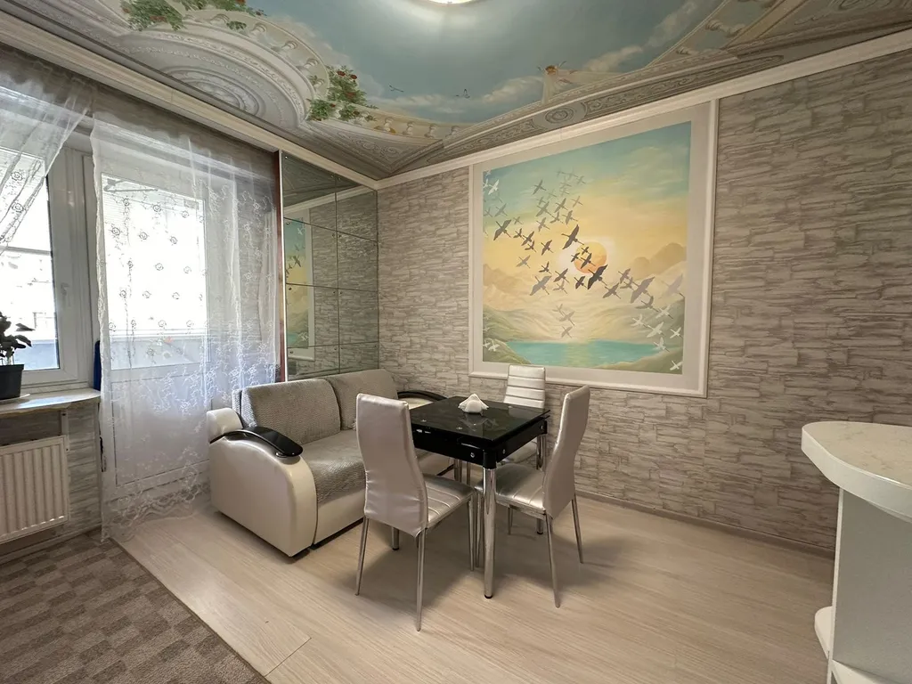 Квартира однокомнатная на улице Школьной, 45 м², Ивантеевка — спальня, фото 6
