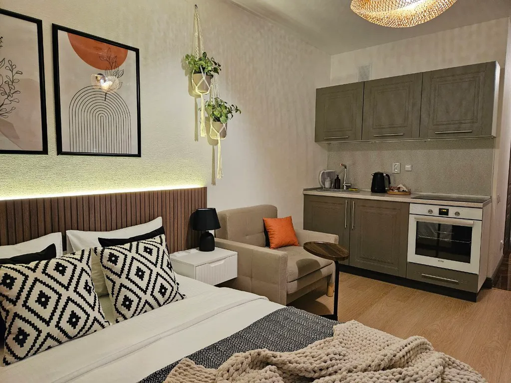 Студия однокомнатная у Горьковской, в Кузнечихе, 25 м², Нижний Новгород — фото 3