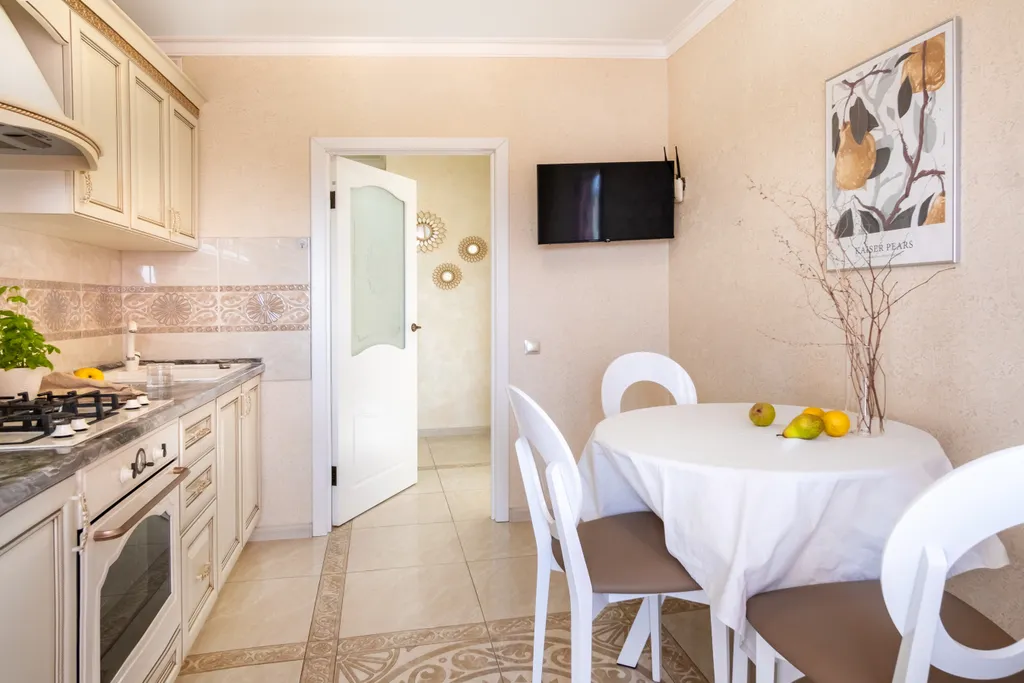 Квартира однокомнатная на улице Орджоникидзе, 40 м², Ессентуки — кухня, фото 4