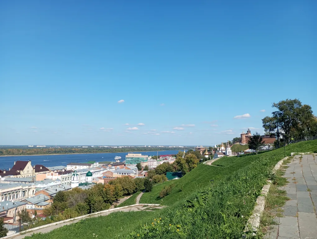 Квартира однокомнатная у Горьковской, в Печёрах, 31 м², Нижний Новгород — вид из окна
